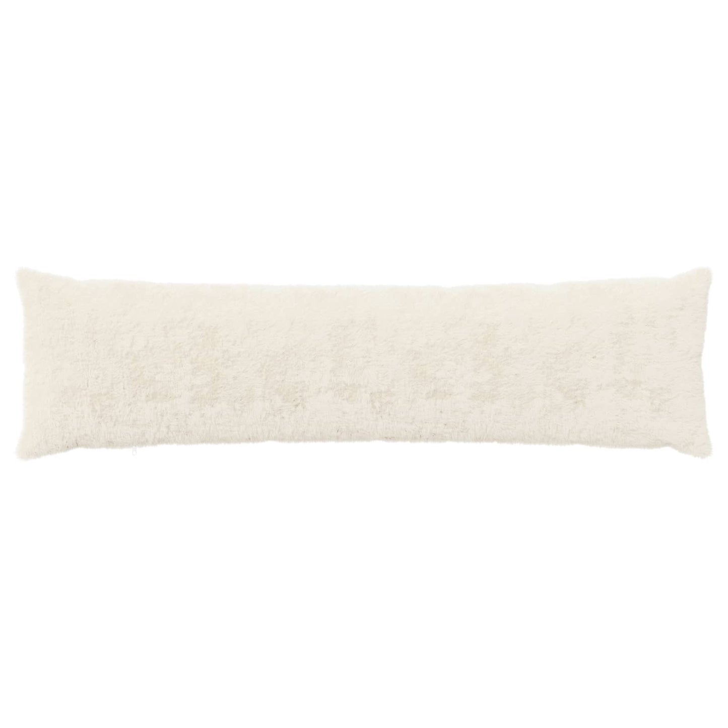 Cushion Cover HEERLEN White 40 x 145 cm Faux Rabbit Fur