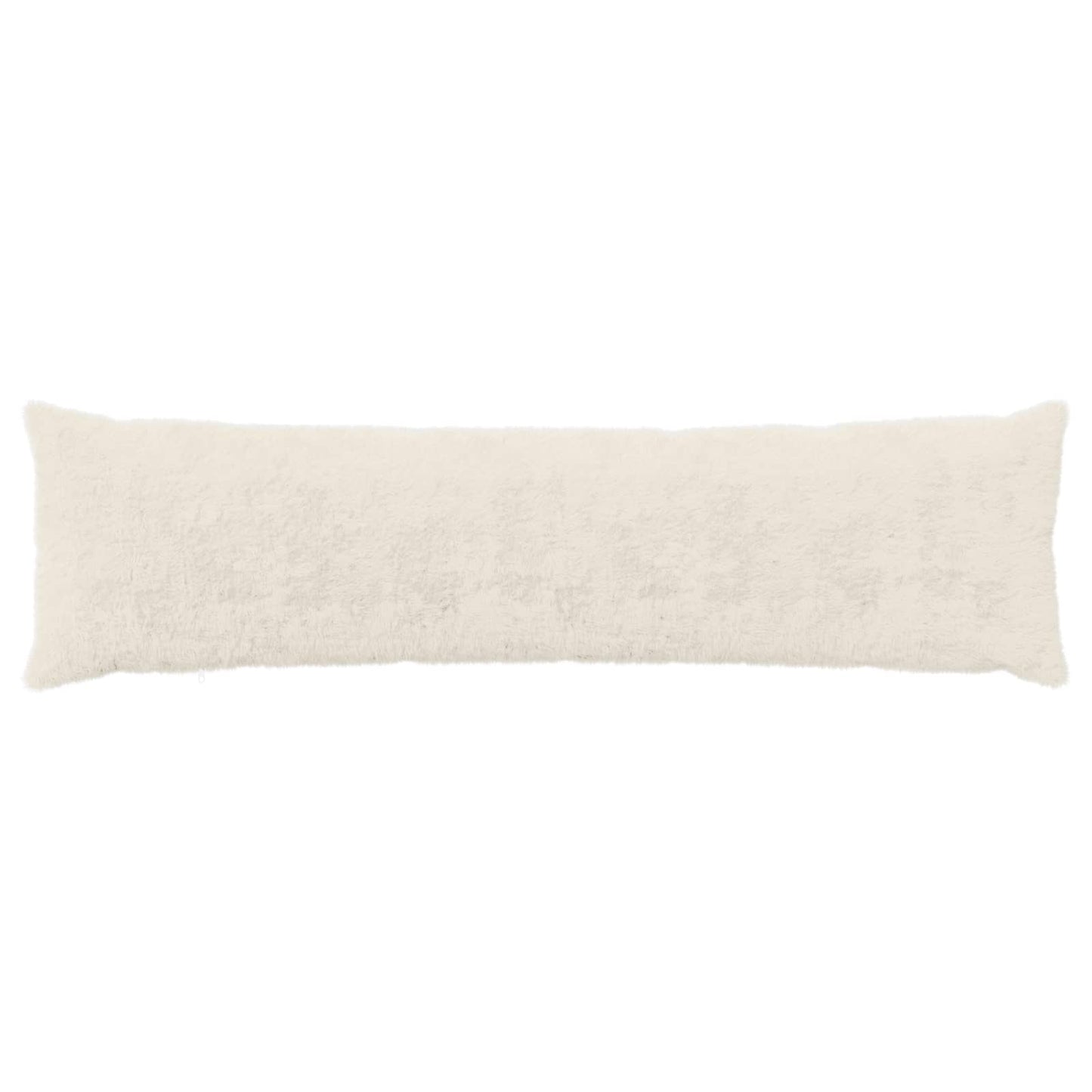 Cushion Cover 2 pcs HEERLEN White 40 x 145 cm Faux Rabbit Fur