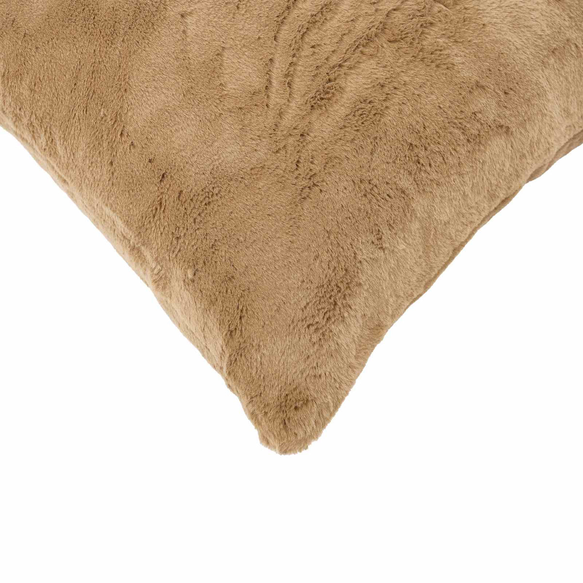 Cushion Cover 2 pcs HEERLEN Taupe 40 x 145 cm Faux Rabbit Fur
