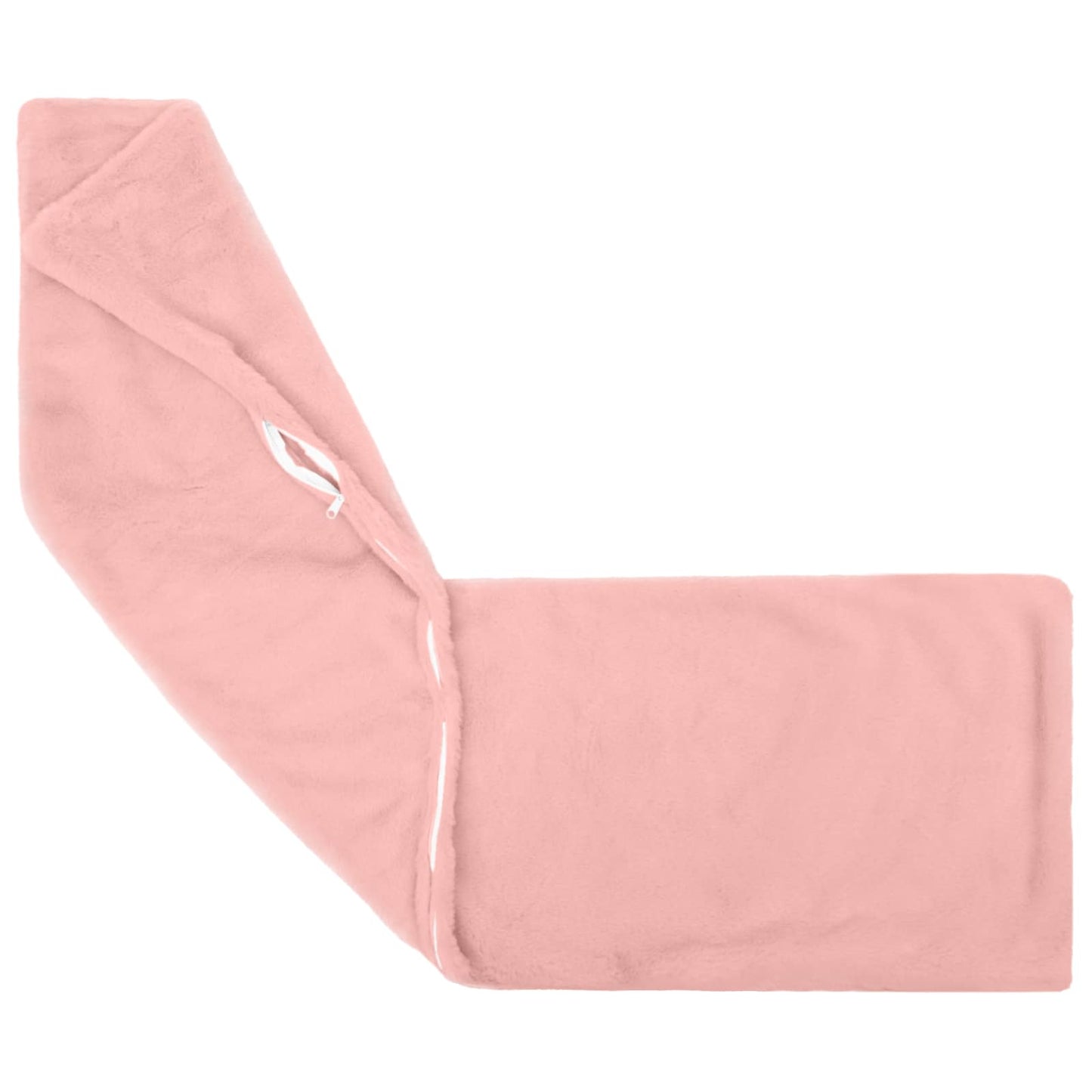 Cushion Cover HEERLEN Pink 40 x 145 cm Faux Rabbit Fur