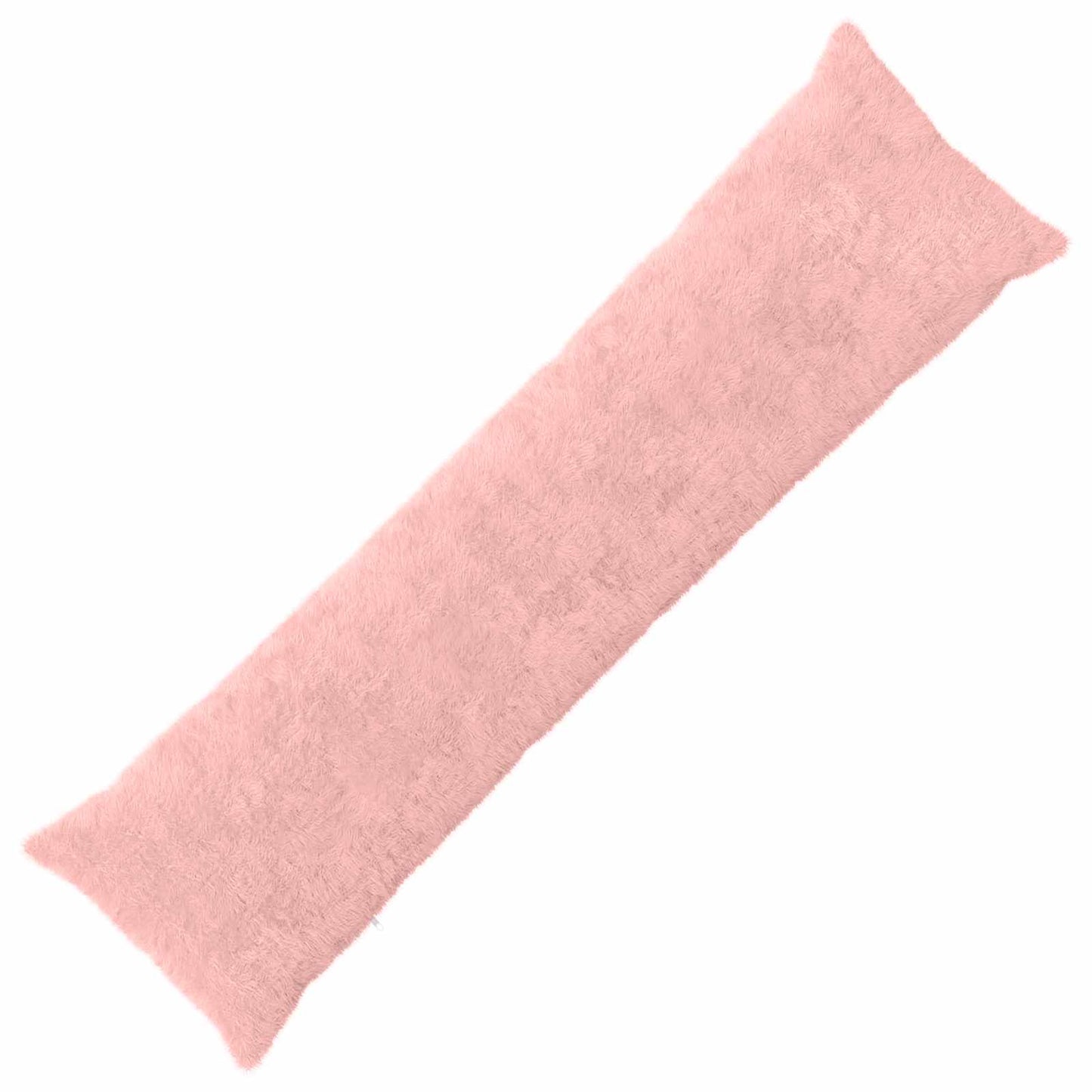 Cushion Cover HEERLEN Pink 40 x 145 cm Faux Rabbit Fur
