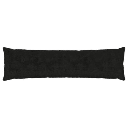 Cushion Cover HEERLEN Black 40 x 145 cm Faux Rabbit Fur