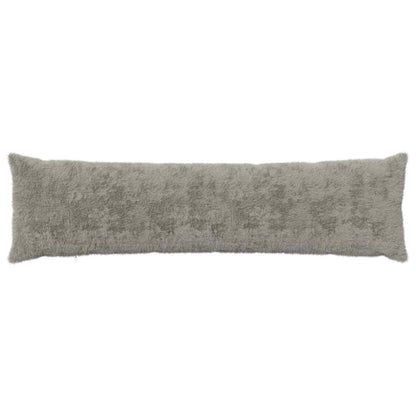Cushion Cover HEERLEN Light Grey 40 x 145 cm Faux Rabbit Fur
