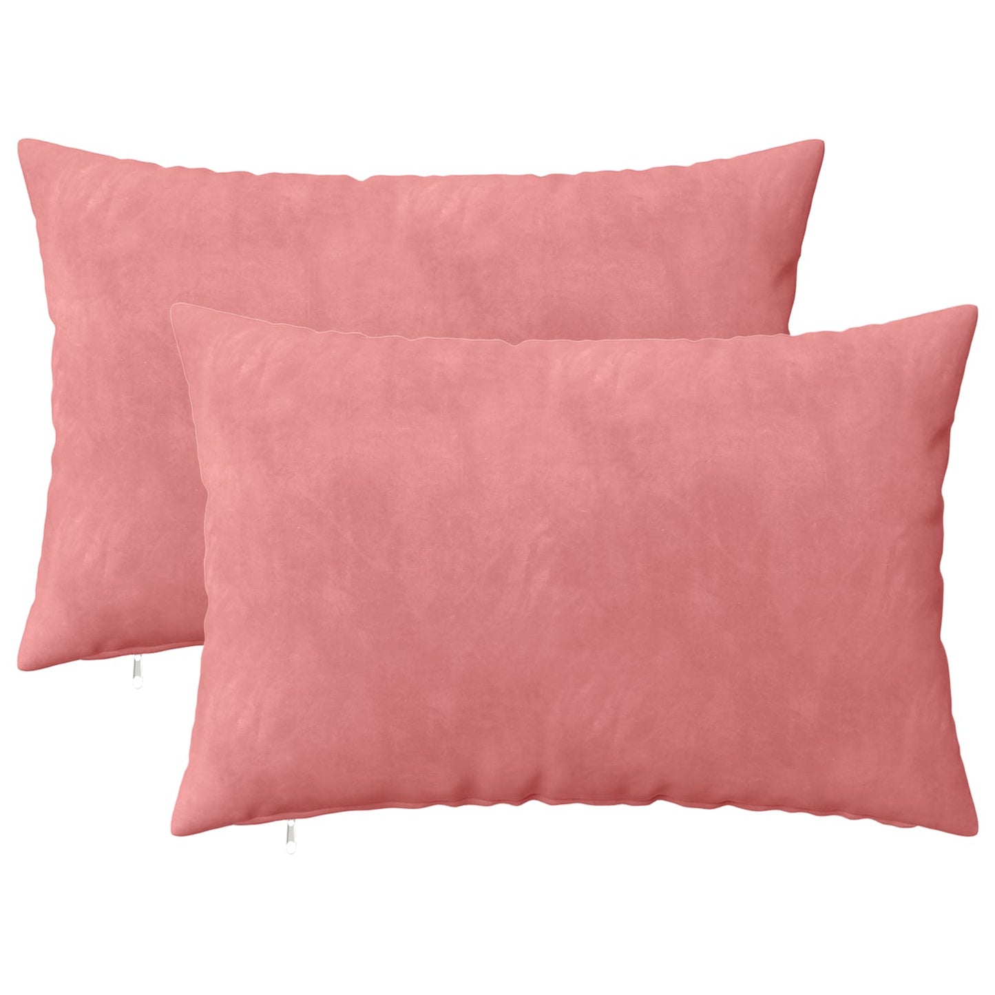 Cushion Cover 2 pcs HEERLEN Pink 40 x 60 cm Velvet