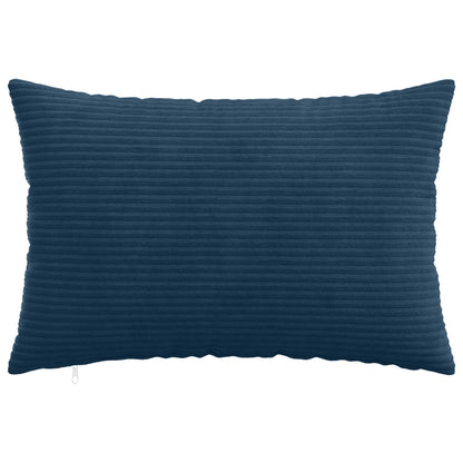 Cushion Cover 6 pcs HEERLEN Navy Blue 40 x 60 cm Corduroy