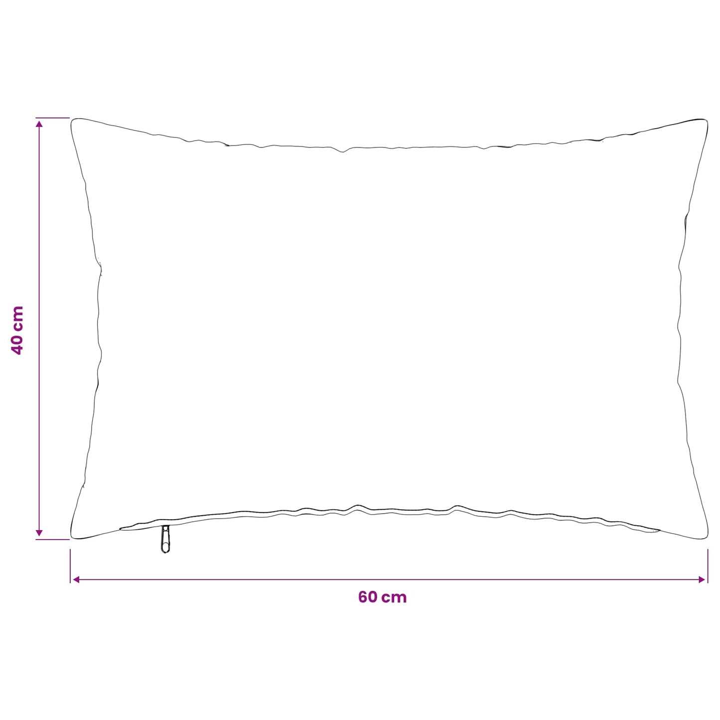Cushion Cover 2 pcs HEERLEN Cream 40 x 60 cm Bouclé
