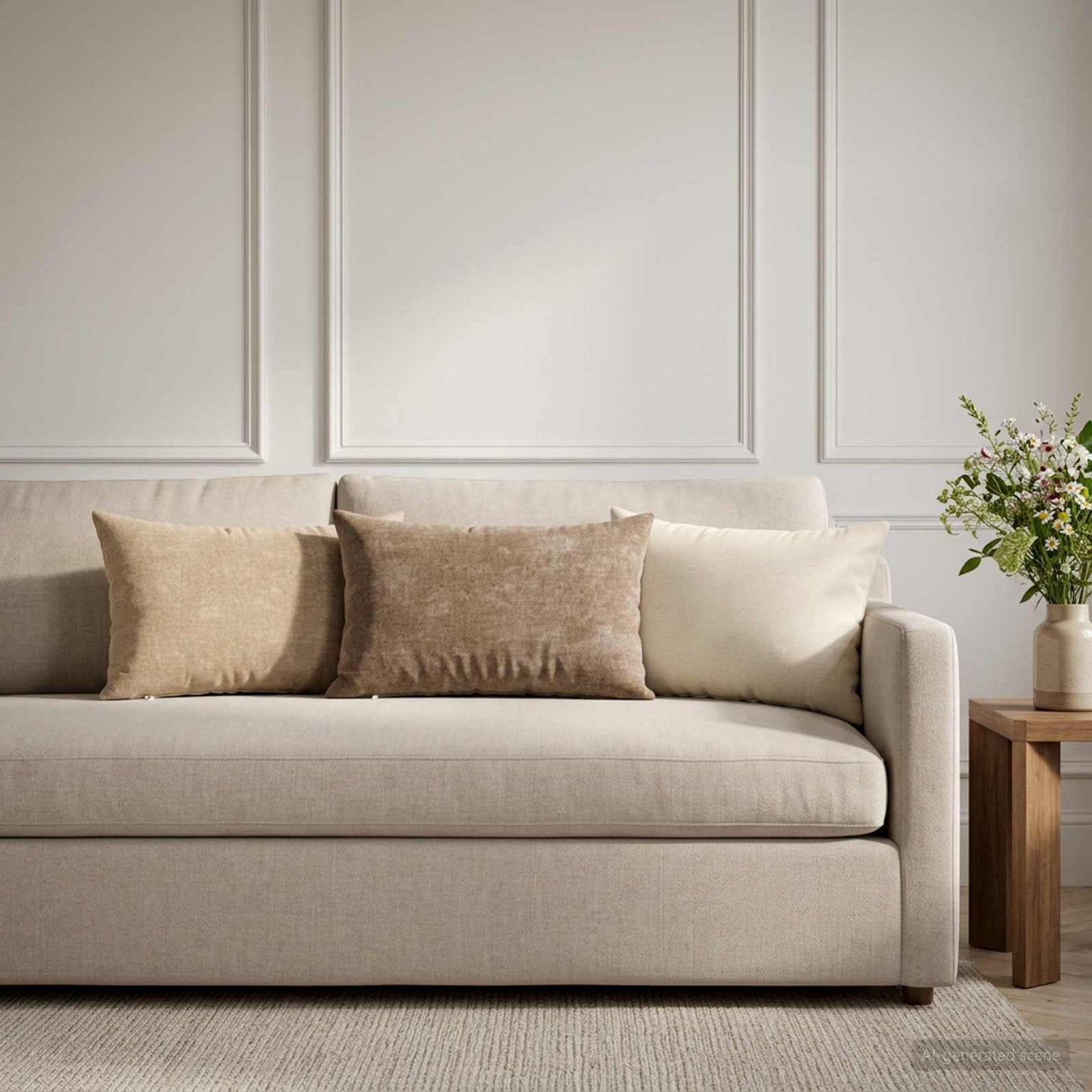 Cushion Cover 6 pcs HEERLEN Brown 30 x 50 cm Chenille Fabric