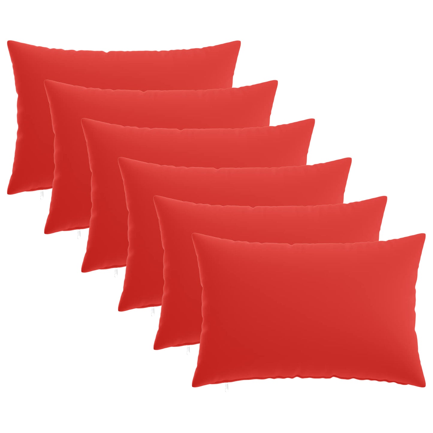 Cushion Cover 6 pcs HEERLEN Red 40 x 60 cm Polyester