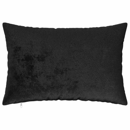 Cushion Cover 2 pcs HEERLEN Black 40 x 60 cm Flannel
