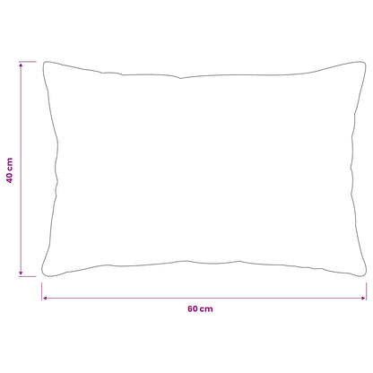 Cushion Cover 2 pcs HEERLEN Black 40 x 60 cm Flannel