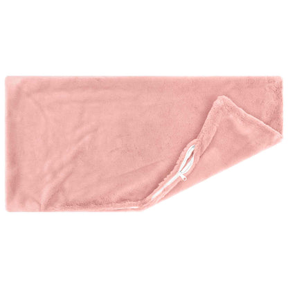 Cushion Cover 2 pcs HEERLEN Pink 40 x 60 cm Faux Rabbit Fur
