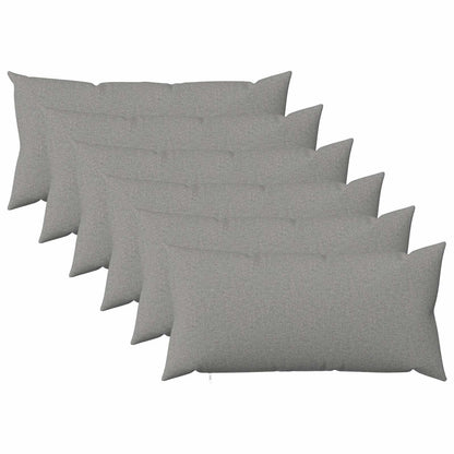 Cushion Cover 6 pcs HEERLEN Cloud Grey 40 x 70 cm Fabric