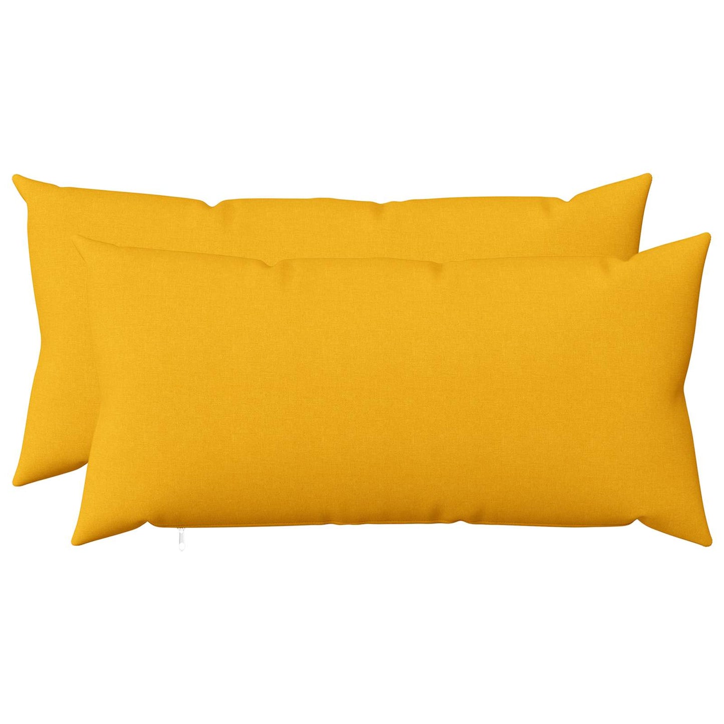 Cushion Cover 2 pcs HEERLEN Light Yellow 40 x 70 cm Fabric