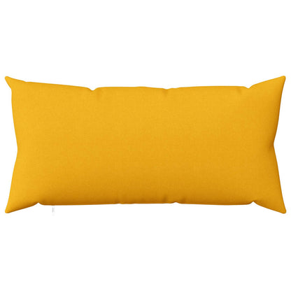 Cushion Cover 2 pcs HEERLEN Light Yellow 40 x 70 cm Fabric