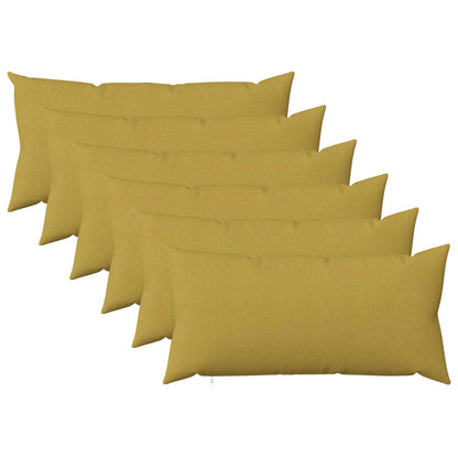 Cushion Cover 6 pcs HEERLEN Light Green 40 x 70 cm Fabric