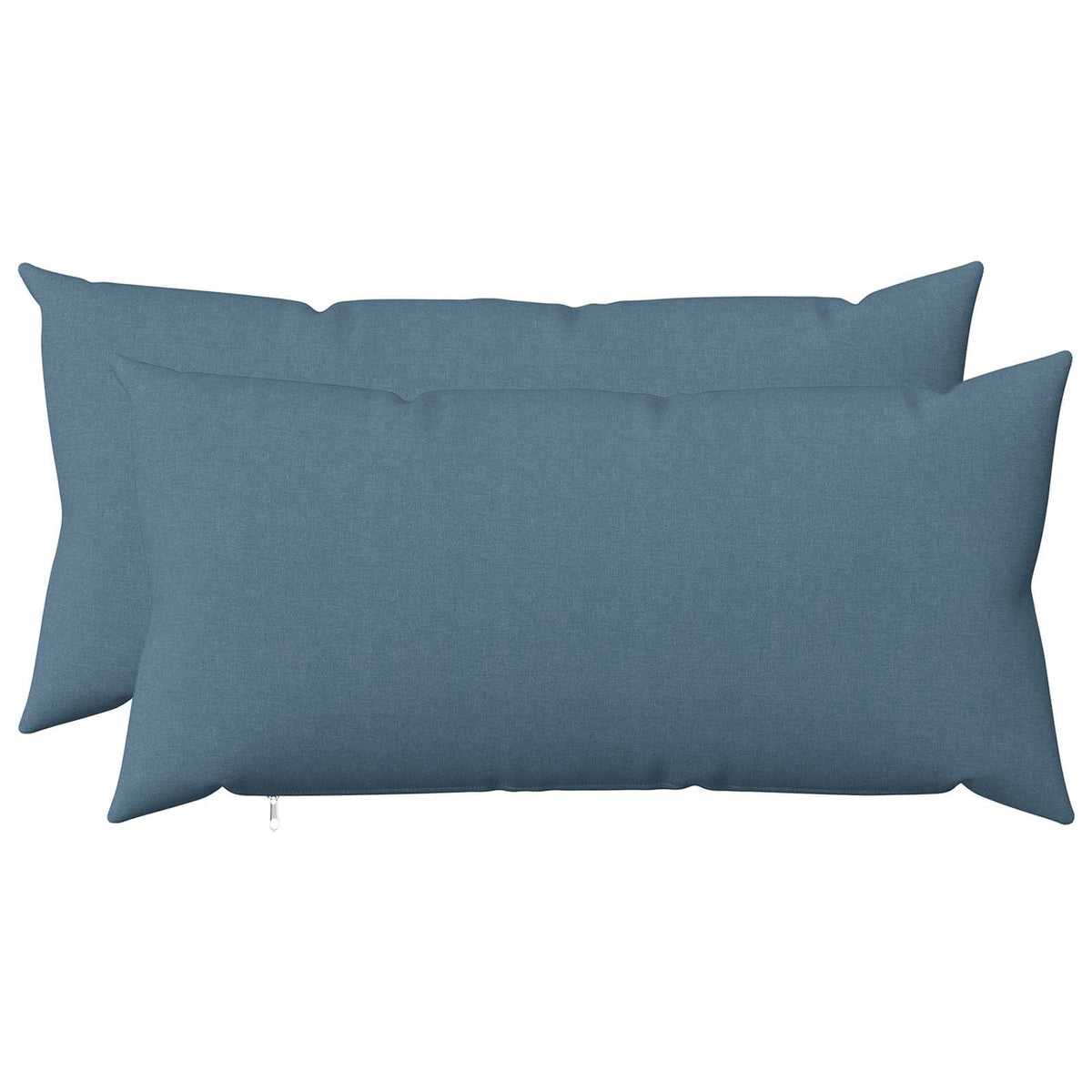 Cushion Cover 2 pcs HEERLEN Jeans Blue 40 x 70 cm Fabric