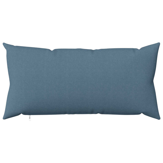 Cushion Cover 2 pcs HEERLEN Jeans Blue 40 x 70 cm Fabric