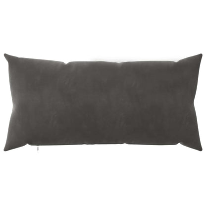 Cushion Cover 6 pcs HEERLEN Dark Grey 40 x 70 cm Velvet