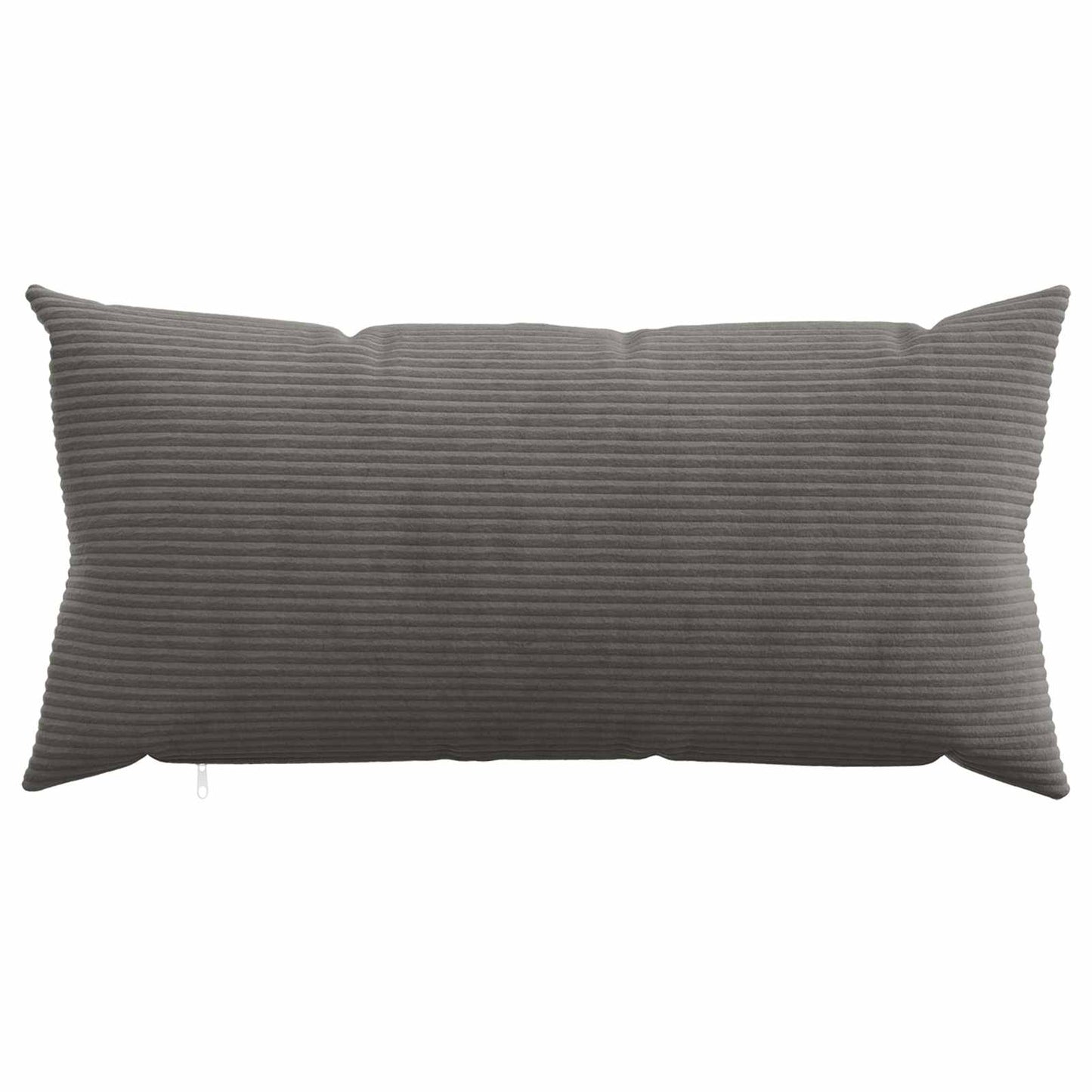 Cushion Cover 2 pcs HEERLEN Dark Grey 40 x 70 cm Corduroy