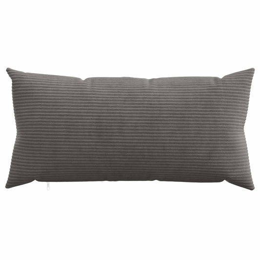 Cushion Cover 6 pcs HEERLEN Dark Grey 40 x 70 cm Corduroy