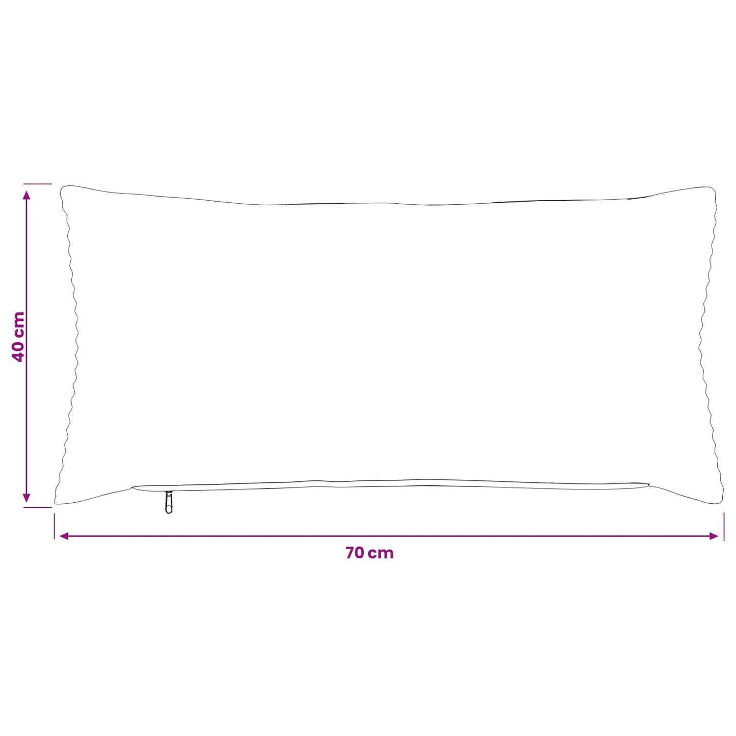 Cushion Cover 2 pcs HEERLEN Cream 40 x 70 cm Corduroy