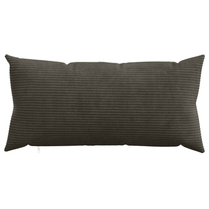Cushion Cover 2 pcs HEERLEN Anthracite 40 x 70 cm Corduroy