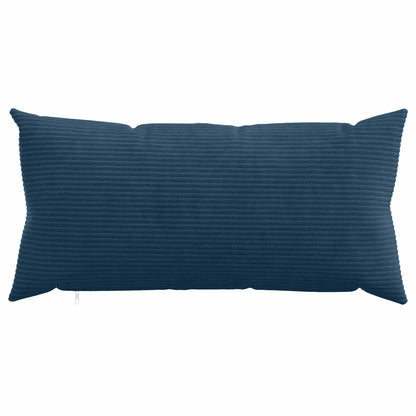 Cushion Cover 6 pcs HEERLEN Navy Blue 40 x 70 cm Corduroy