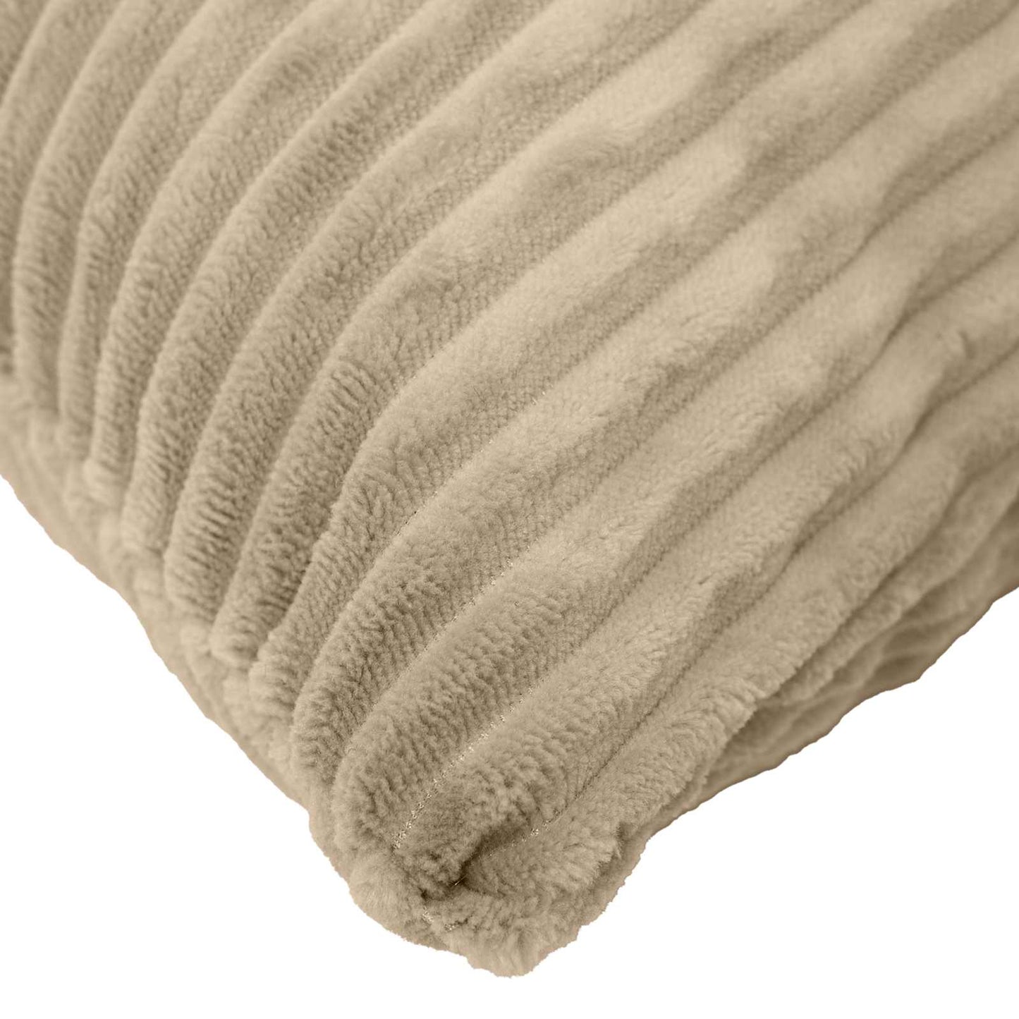 Cushion Cover 2 pcs HEERLEN Taupe 40 x 70 cm Corduroy