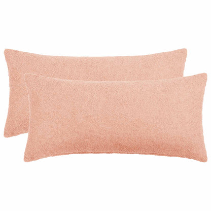 Cushion Cover 2 pcs HEERLEN Pink 40 x 70 cm Bouclé