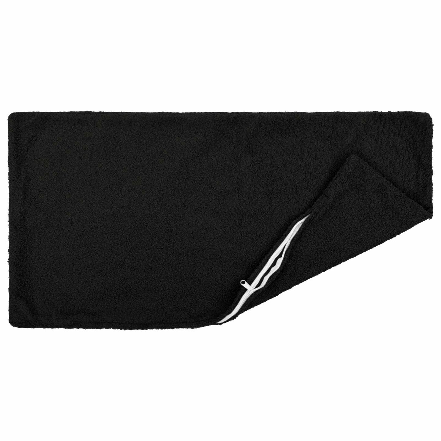 Cushion Cover 2 pcs HEERLEN Black 40 x 70 cm Bouclé