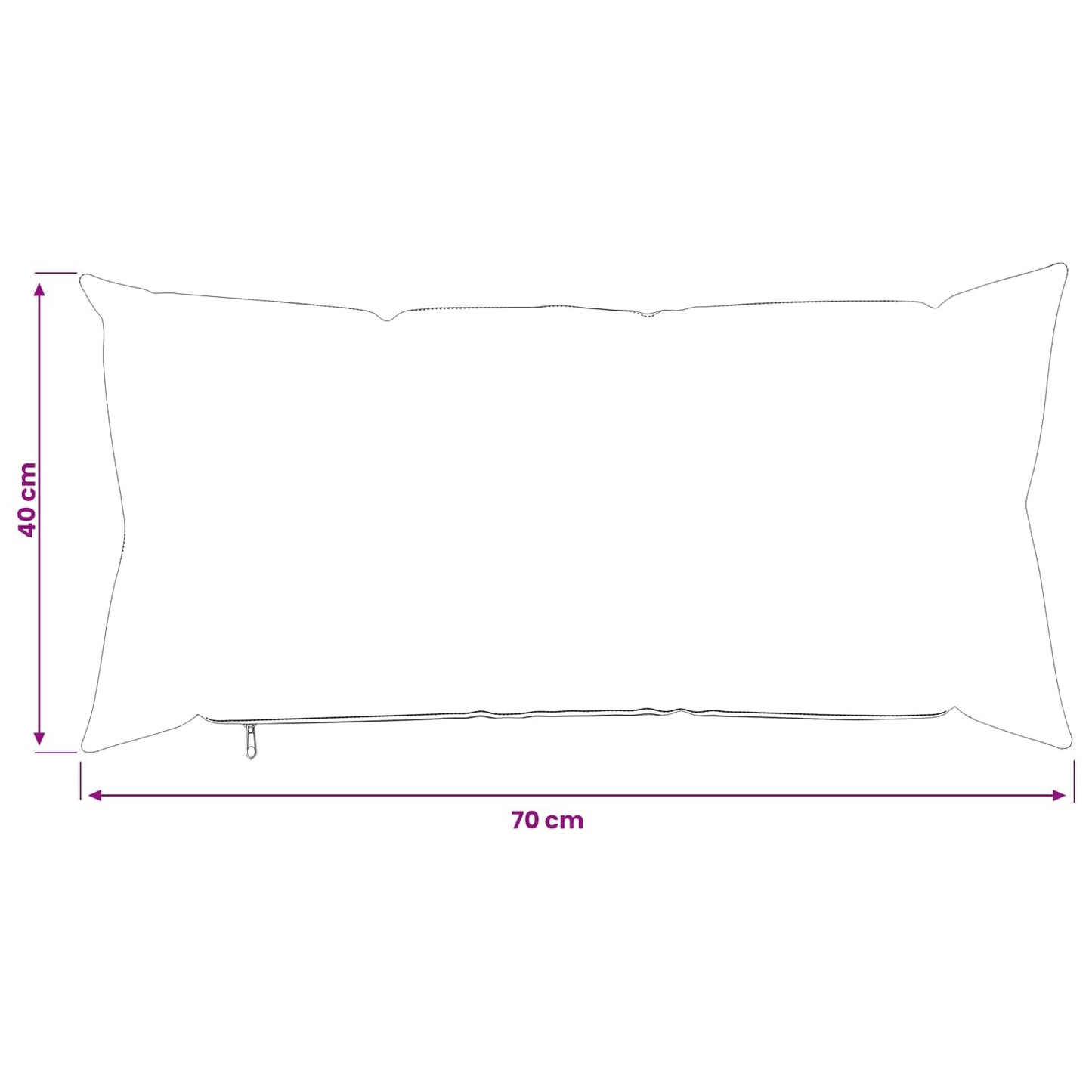 Cushion Cover 2 pcs HEERLEN Beige 40 x 70 cm Bouclé