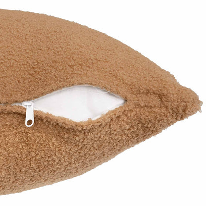 Cushion Cover 6 pcs HEERLEN Beige 40 x 70 cm Bouclé