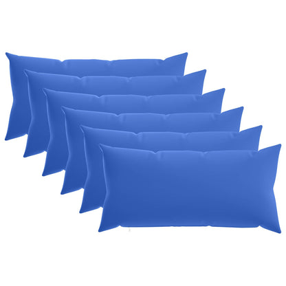Cushion Cover 6 pcs HEERLEN Royal Blue 40 x 70 cm Polyester