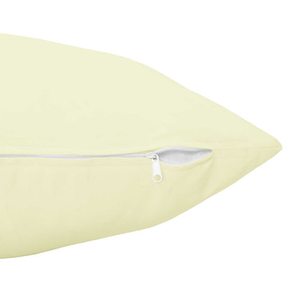 Cushion Cover 2 pcs HEERLEN Cream 40 x 70 cm Polyester