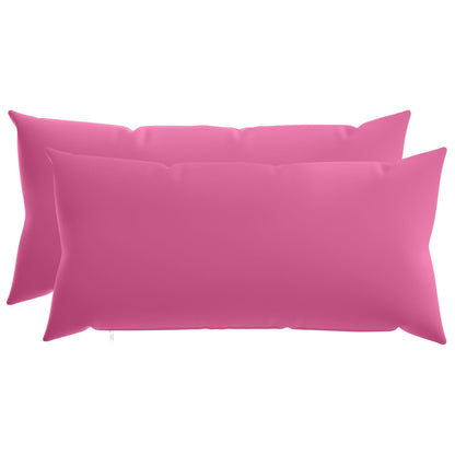 Cushion Cover 2 pcs HEERLEN Pink 40 x 70 cm Polyester