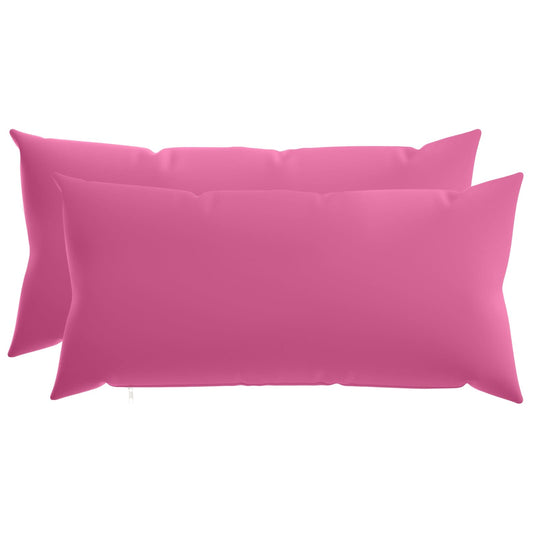 Cushion Cover 2 pcs HEERLEN Pink 40 x 70 cm Polyester