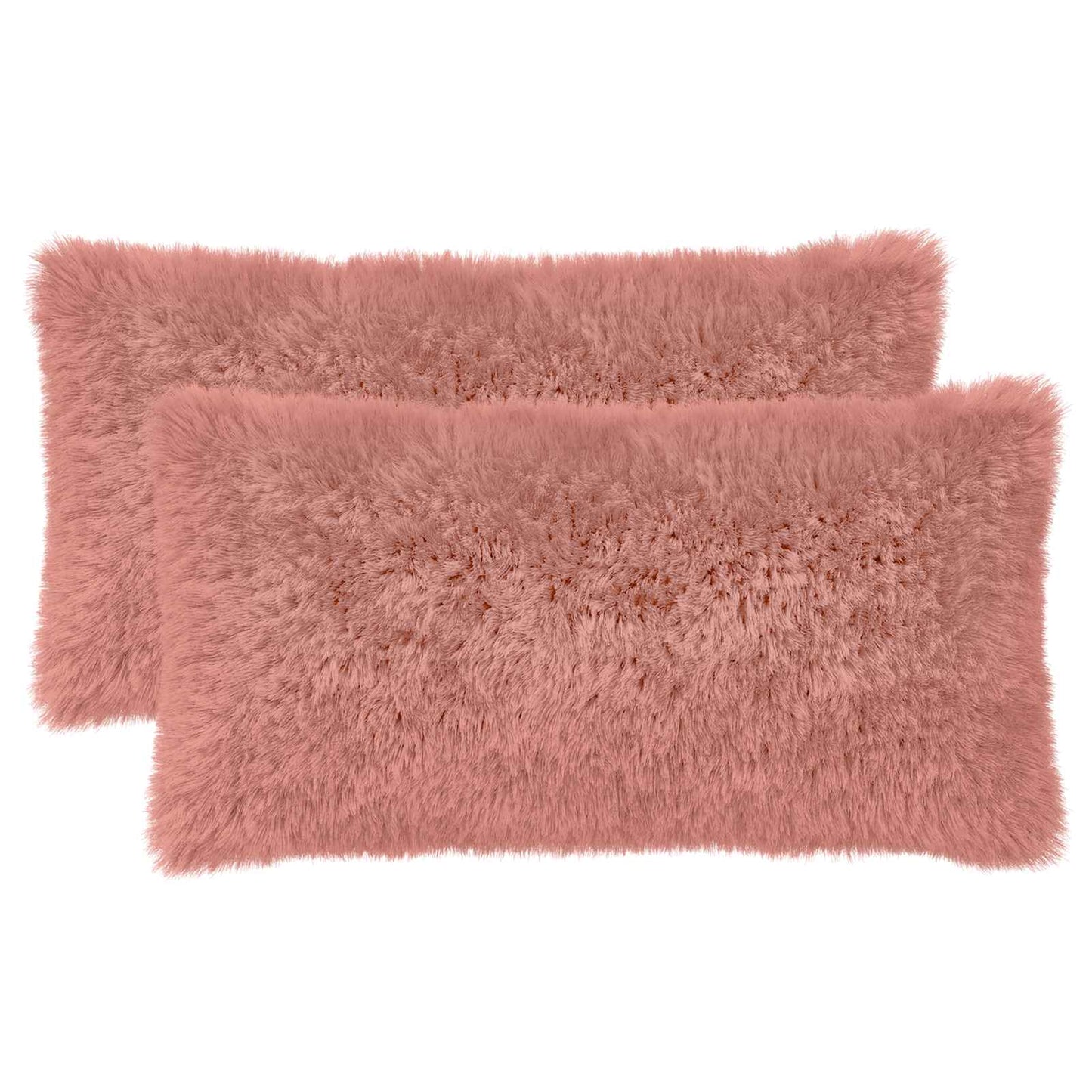 Cushion Cover 2 pcs HEERLEN Pink 40 x 70 cm PV Fleece