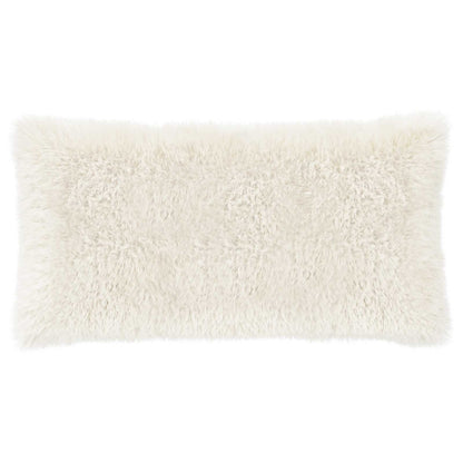 Cushion Cover 6 pcs HEERLEN White 40 x 70 cm PV Fleece