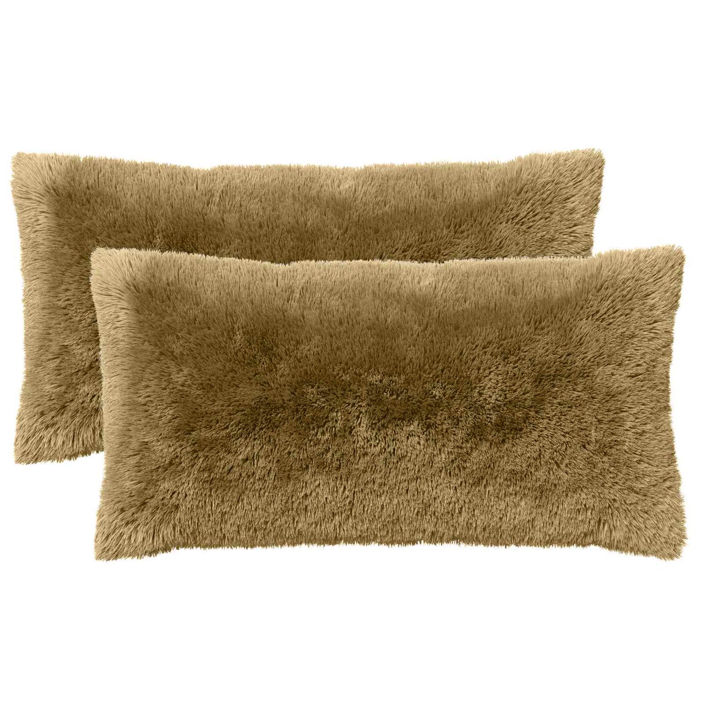 Cushion Cover 2 pcs HEERLEN Light Green 40 x 70 cm PV Fleece