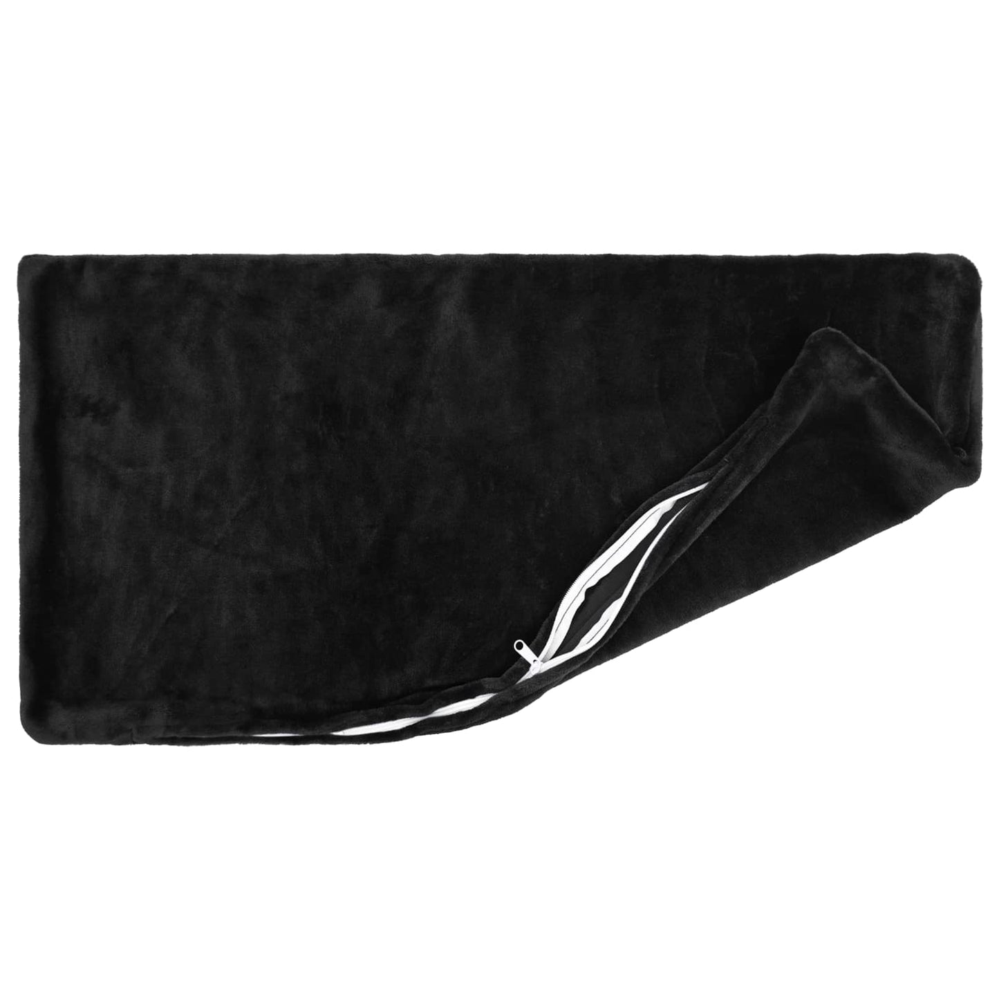 Cushion Cover 2 pcs HEERLEN Black 40 x 70 cm Flannel