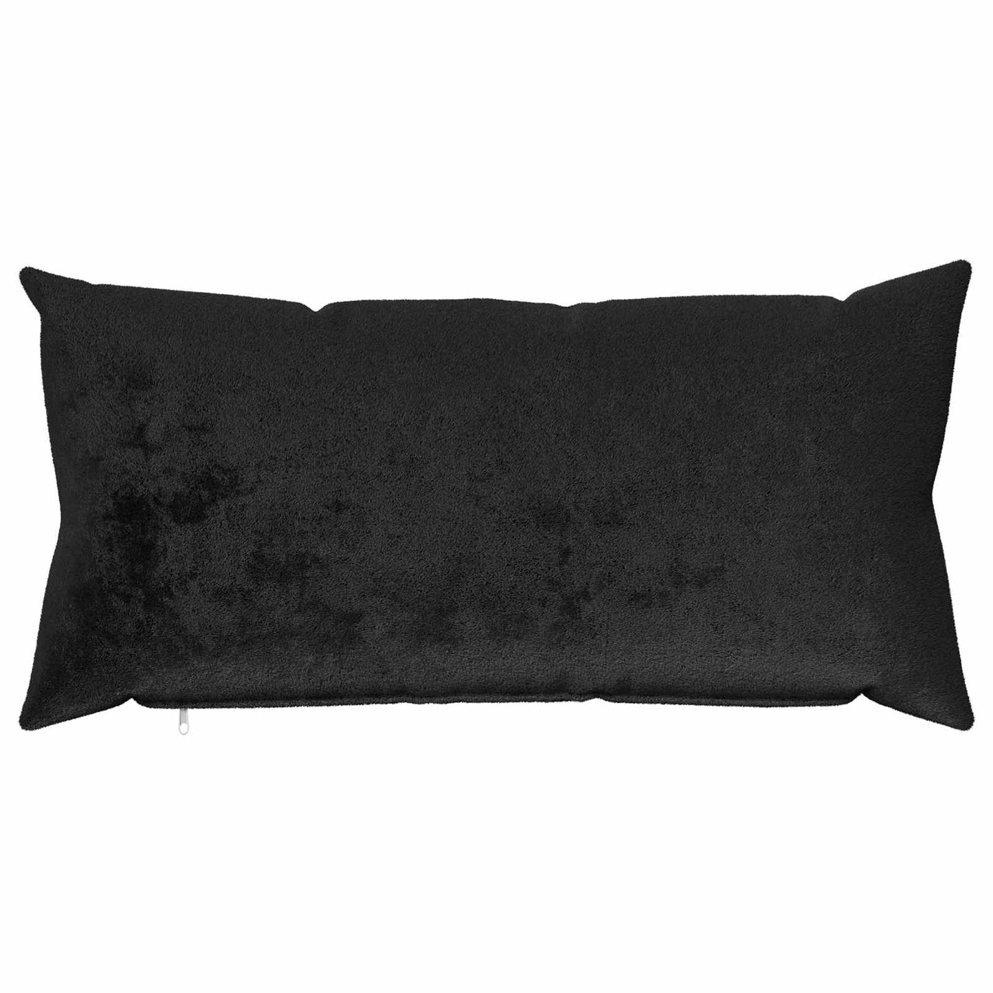 Cushion Cover 2 pcs HEERLEN Black 40 x 70 cm Flannel