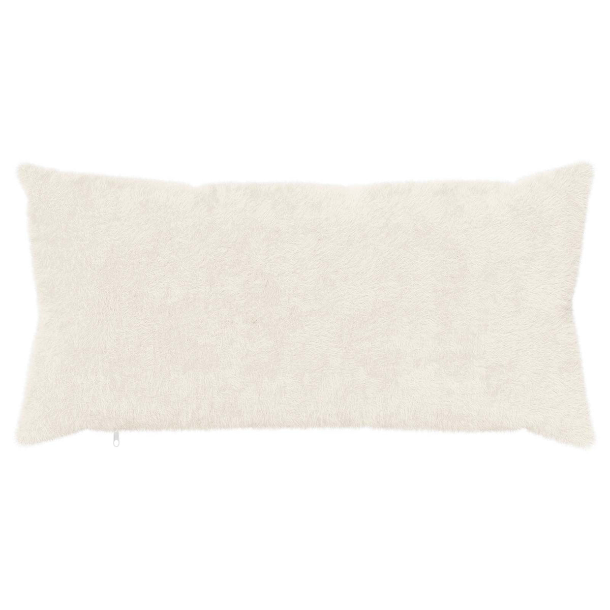 Cushion Cover 6 pcs HEERLEN White 40 x 70 cm Faux Rabbit Fur