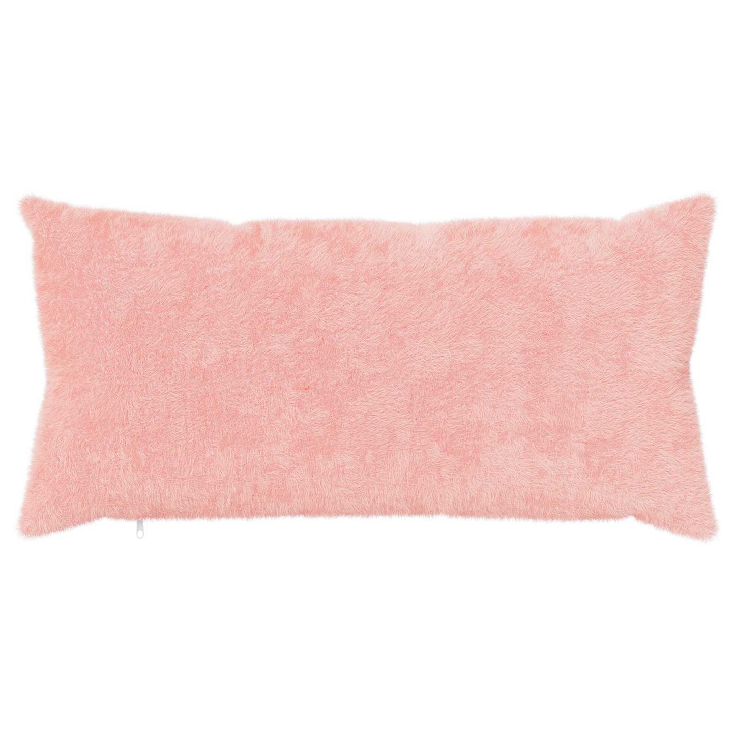 Cushion Cover 2 pcs HEERLEN Pink 40 x 70 cm Faux Rabbit Fur