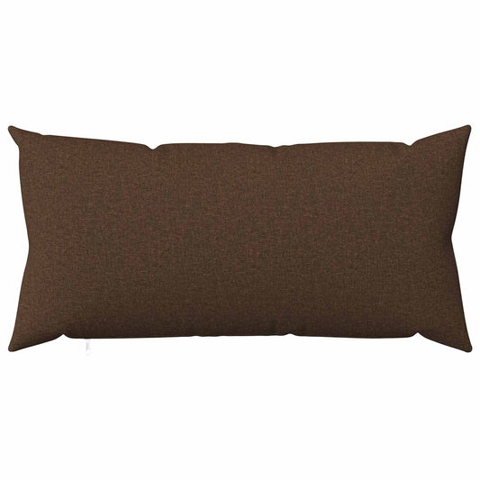 Cushion Cover 12 pcs HEERLEN Brown 40 x 80 cm Fabric