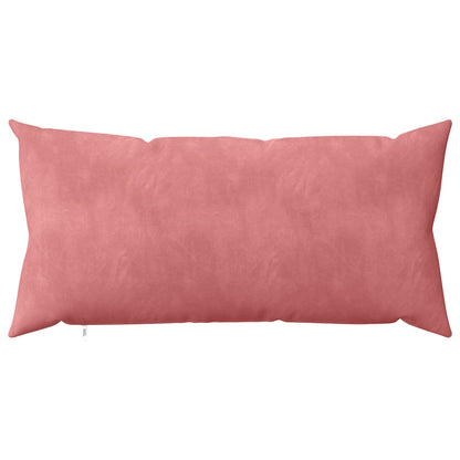 Cushion Cover 2 pcs HEERLEN Pink 40 x 80 cm Velvet