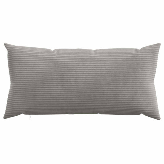 Cushion Cover 2 pcs HEERLEN Light Grey 40 x 80 cm Corduroy