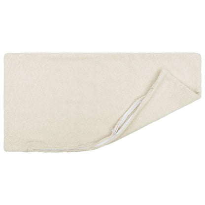 Cushion Cover 2 pcs HEERLEN Cream 40 x 80 cm Bouclé