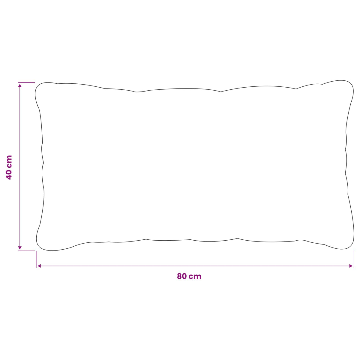 Cushion Cover 6 pcs HEERLEN Light Grey 40 x 80 cm