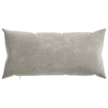 Cushion Cover 12 pcs HEERLEN Light Grey 40 x 80 cm