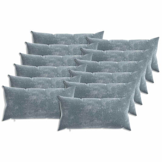 Cushion Cover 12 pcs HEERLEN Light Blue 40 x 80 cm